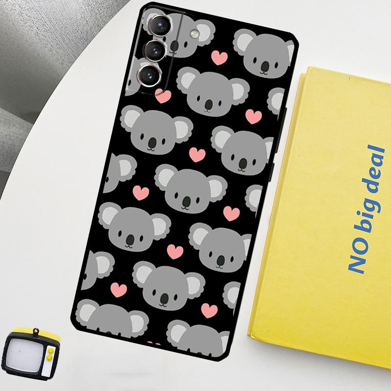 Cute Australia Koala Art Case For Samsung Galaxy S23 S22 Ultra S20 S21 FE S9 S10 Plus Note 10 20 Ultra Back Cover