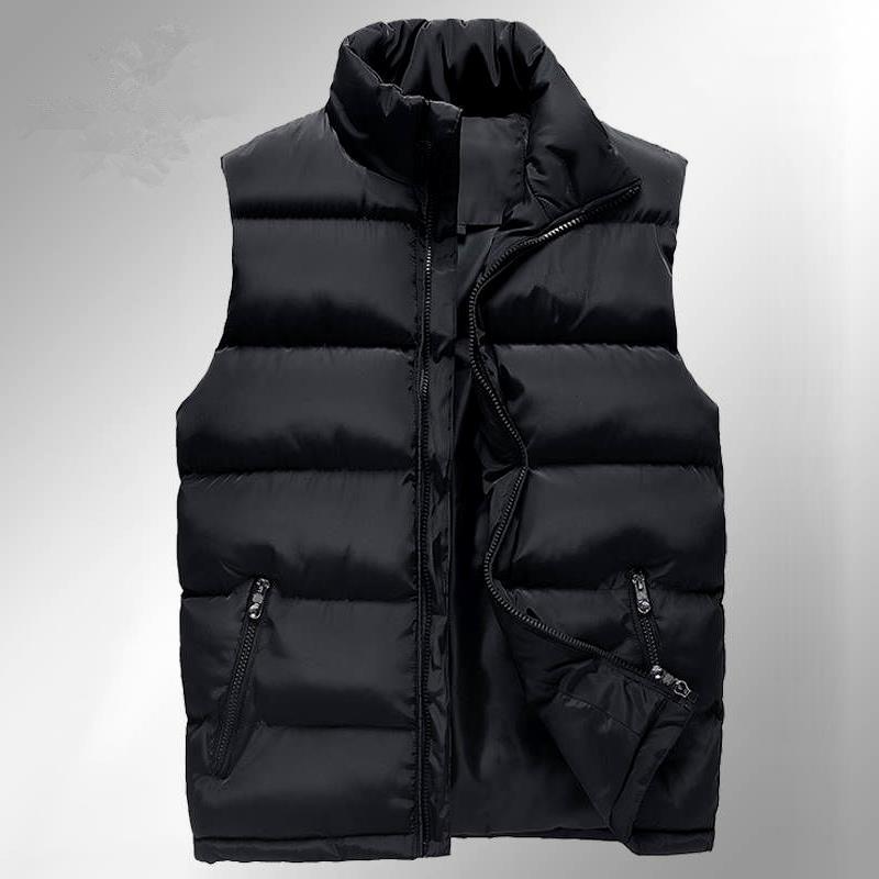 Жилет из пухового хлопка, мужская легкая куртка из пухового хлопка, утолщенная теплая куртка, большой размер, внутренняя и наружная одежда, жилет из хлопка, куртка