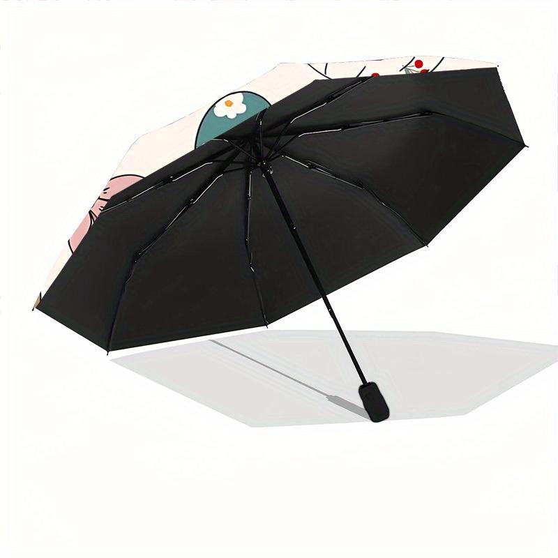 1pc Pumpkin Pattern Automatic Umbrella - 8-Rib Foldable Design, Outdoor Adventures, and Family Celebrations yy250829026