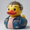 2026 Moon Launch Commemorative Astronaut Duck Sculpture,Top Gun 40th Anniversary Duck,Patriotic Military Duck Figurine for Desk Decor