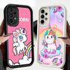 Чехол для телефона Samsung Galaxy A17 A16 A15 A14 A13 Розовый Единорог Радуга A56 A36 A26 A55 A35 A25 A54 A34 A24 A53 A33 A23 A07 A06