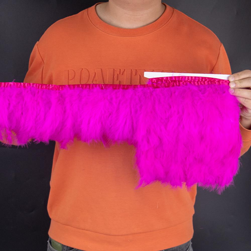 2 5 10 Метров цветной отделки из перьев марабу индейки 4-6 дюймов, бахрома из перьев для шитья, рукоделия, украшения свадебного платья для вечеринки