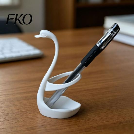 Stylish Pencil Holder 3D Printed Swan Pen Holder, Decorative Desk Organizer, Aesthetic Storage Environmentally Friendly Cup Container, Minimalist