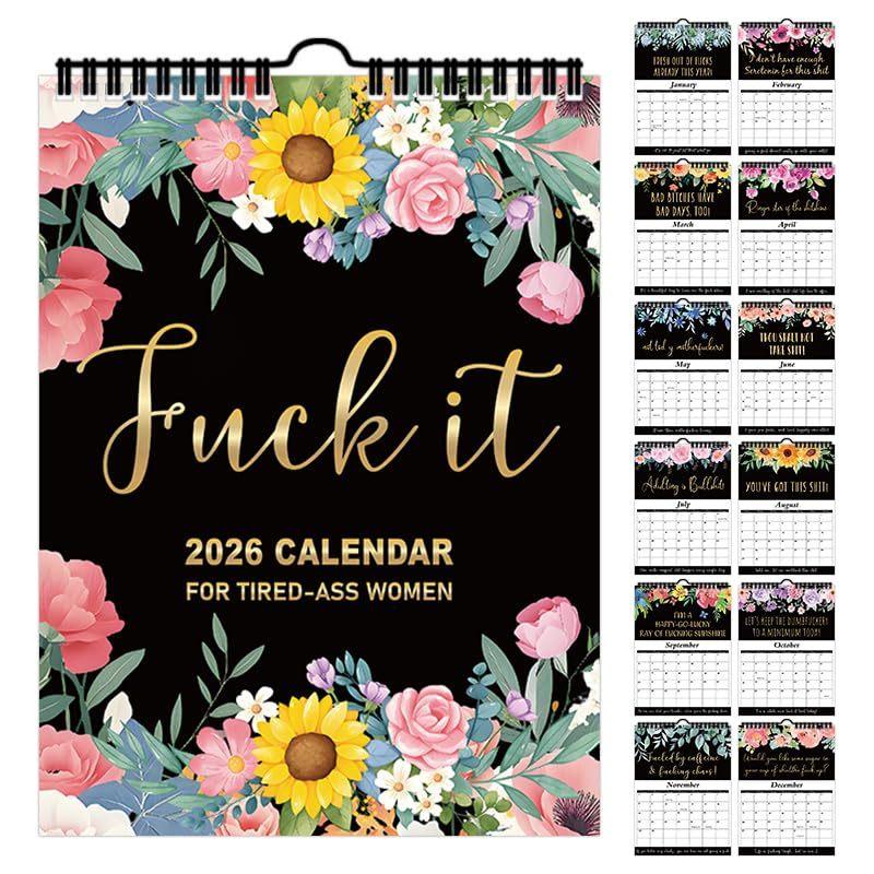 2026 Calendar For Tired Women Home Office Wall Calendar Fun Schedule Management Thick Paper Calendar