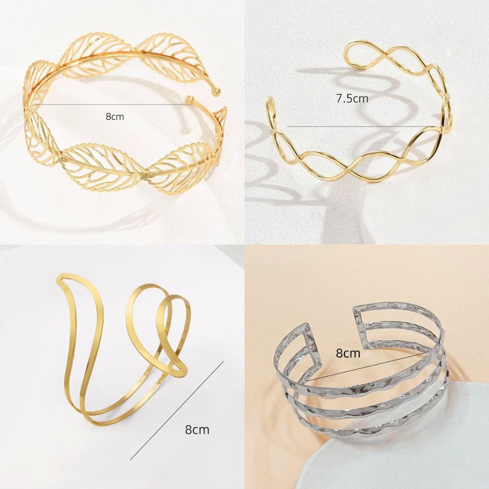 Multi Style Opening Arm Bracelet Gold Color Arm Bracelet Chic Armband Party Occasion
