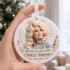 Christmas Gift for Family Country Music Legend Acrylic Ornament, Honoring The Queen of Hanging Festival Party Wall Ornaments Decor Tree Garden Window