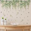 Wall Sticker Fine Workmanship Bright Color Green Plant Pattern Wall Decals for Home Living Room Decoration