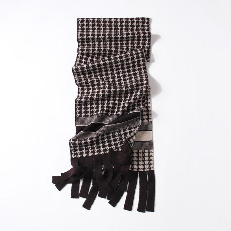 G·TENNA NXW187 Unisex Houndstooth Wool Scarf