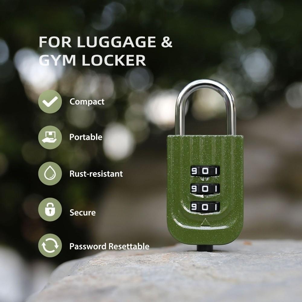 Secure Dormitory Cabinet  Padlock Anti-theft Luggage Combination Lock  Travel Outdoor Tools