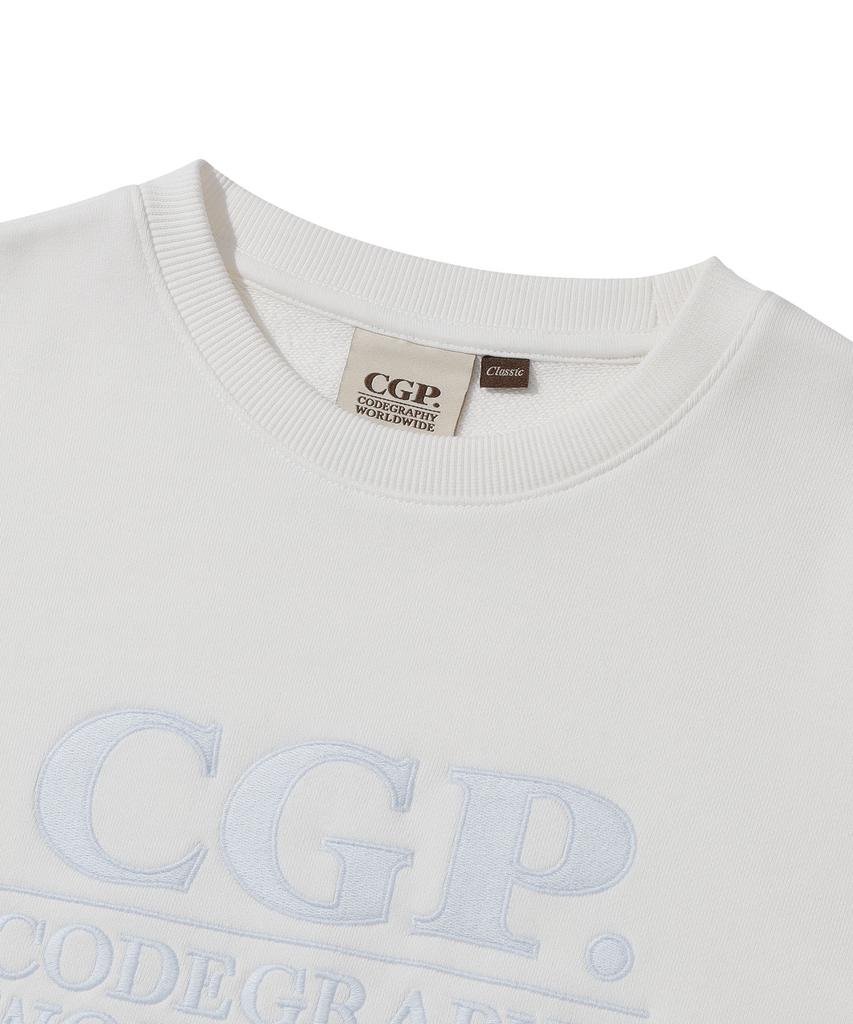 CGP (женщины) Толстовка с квадратным логотипом_Кремовый