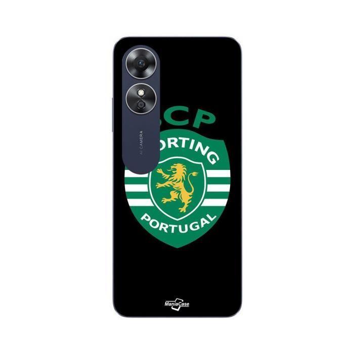 Coque - MANIACASE - Oppo A17 - Noir - Sporting Portugal - Souple