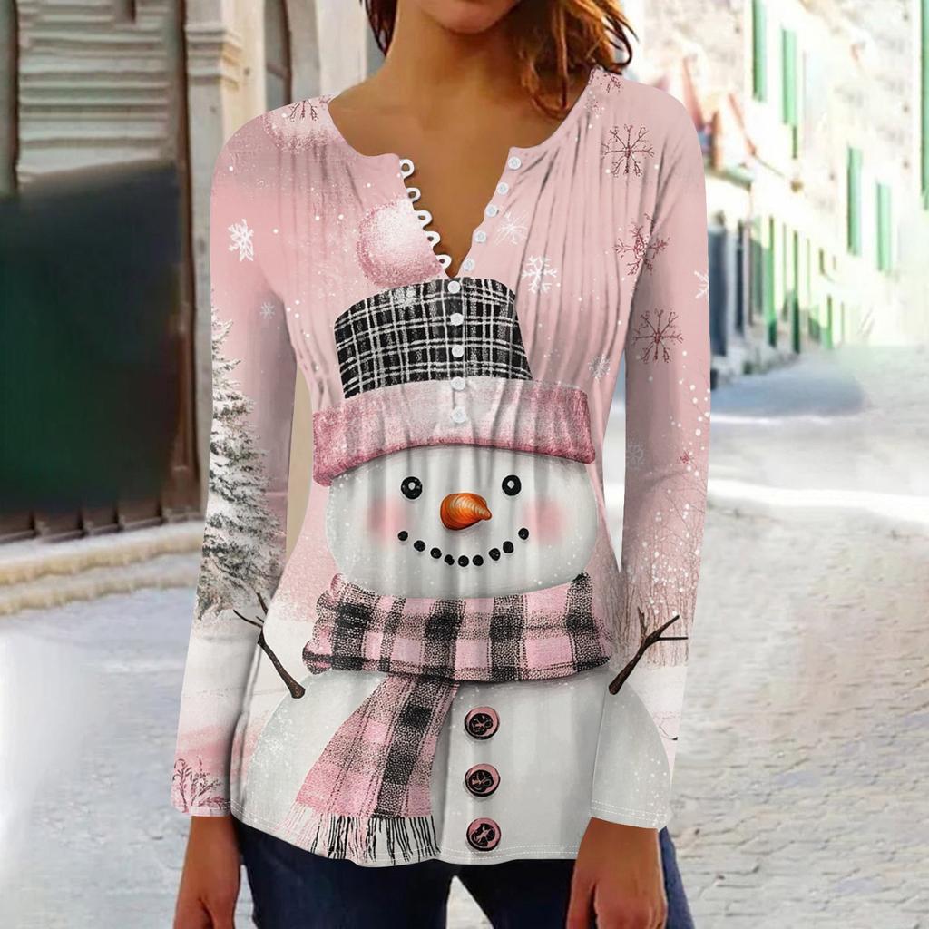 Рубашки с длинным рукавом для женщин, осенняя мода, нарядные повседневные блузки, модные плиссированные туники, топы для леггинсов, Рождество