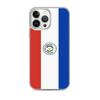Coque iPhone - Drapeau Paraguay - iPhone 13 Pro Max - Souple - Multicolore - Vertical