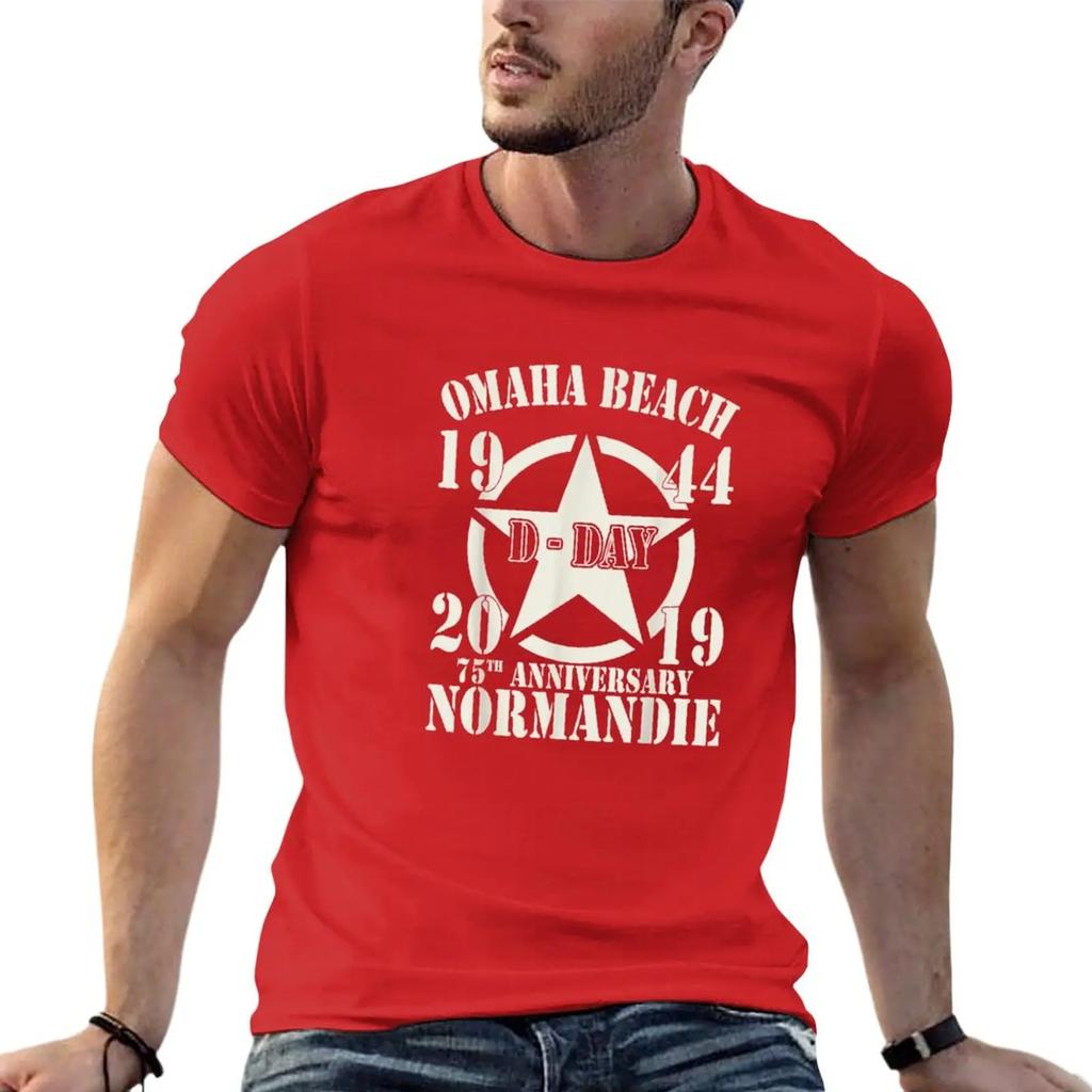 Omaha Beach D-Day 75th Anniversary T-Shirt T-shirt short sweat shirt customized t shirts plain t shirts