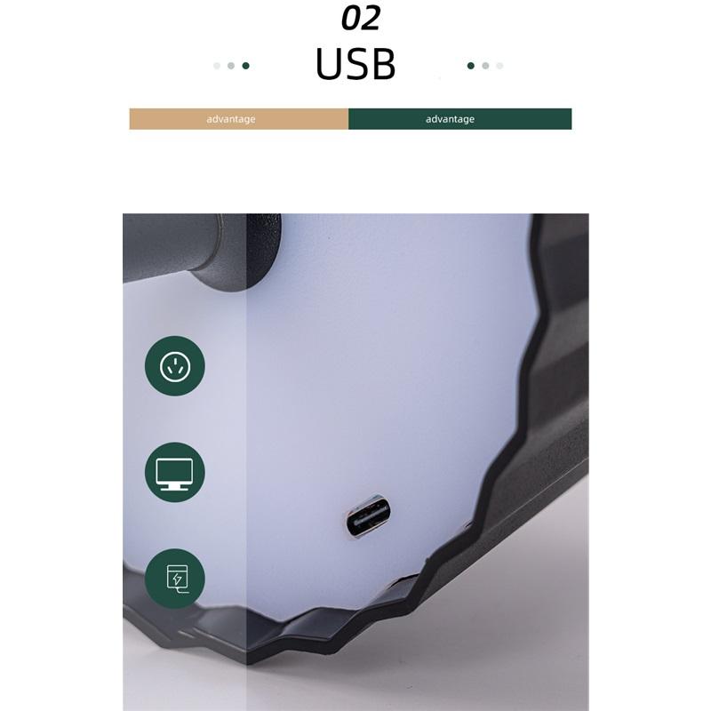 Rechargeable Desk Lamp Touch Dimming Dining Table Bar Lamp Cafe Decorative Lamp Ambient Lamp Table Lamp Bedside Night Light