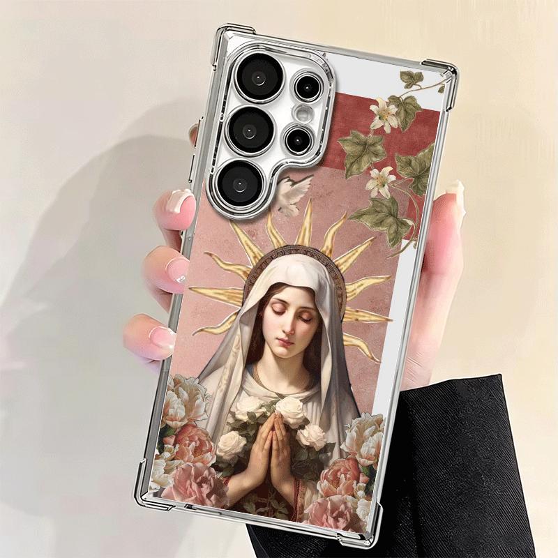 Virgen Mary Virgin De Guadalupe Soft Phone Case For Samsung Galaxy S26 Ultra S25 Edge S24 FE S23 Plus S22 S21 + S20 Plating Anti