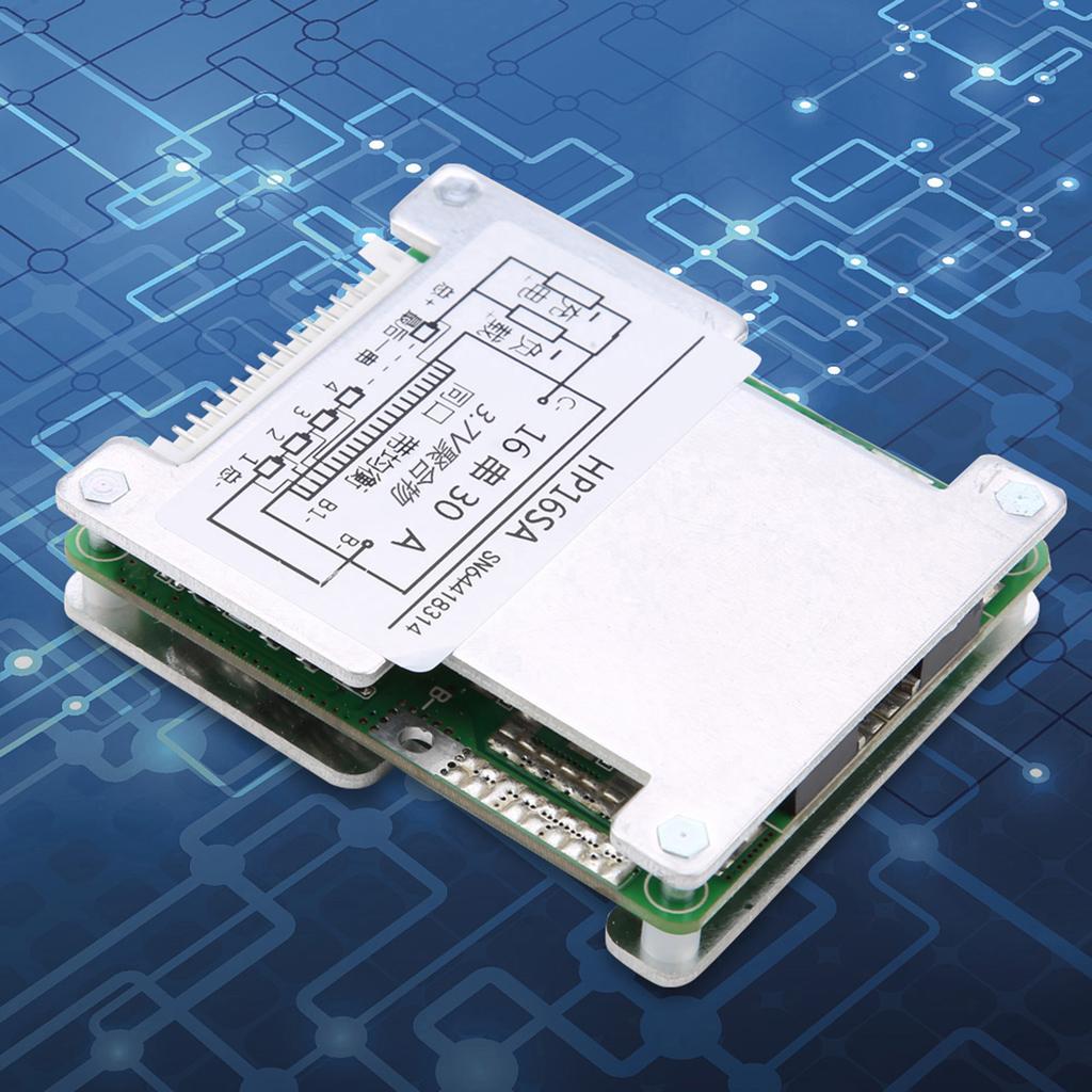 16S 48V60V Lithium Battery Balance Protection Board with Aluminum Heatsink (3.63.7V 30A)
