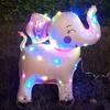 Square Shape Cartoon Animal Balloon With Wheels Luminous Balloon  Birthday Decoration