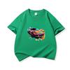 Graffiti Sports Car Graphic Tee Kids 100 Cotton Crew Neck Muticolor T Shirt Short Sleeve Breathable Top For Boys Girls Children