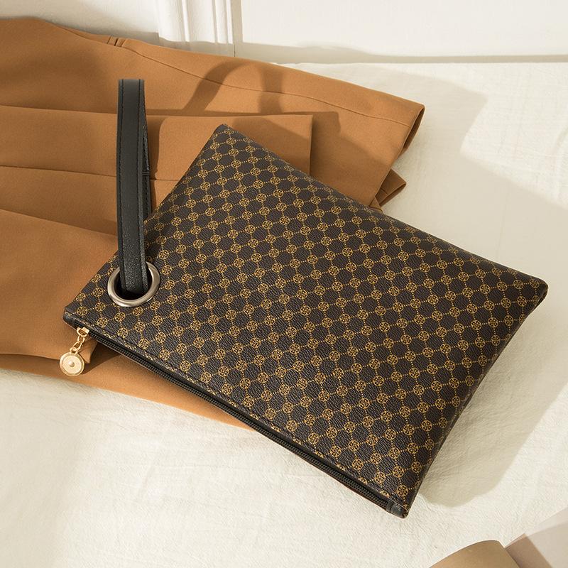 Women Wristlet Bag PU Leather Envelope Bag Shopping Totes Traveling Portable Phone Purse Clutch Wallet Ladies Pattern HandBags