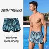 Men's 5inch Swim Trunks with Compression Liner 2-in-1 Swimming Shorts Stretch Quick Dry Breathable Beach Shorts for Men Swimsuit Bathing Suit Swimwear