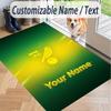 Custom Text Printed Rug Norwich City Non Slip Floor Carpet For Home Room Decor