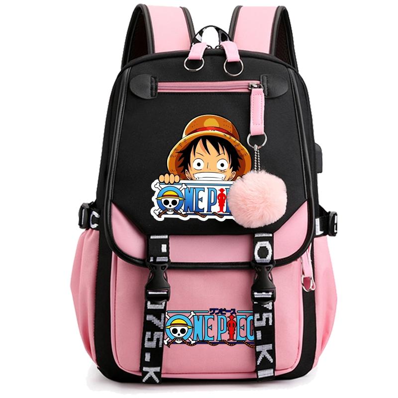 Аниме цельный рюкзак для женщин холщовая сумка для ноутбука школьная сумка для девочек-подростков школьная сумка женская дорожная сумка Mochila