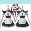 Nekopara Chocola Vanilla Костюм для косплея горничной-кошки Парик Дышащий Изысканное исполнение