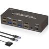 HDMI KVM Switcher 2PC Switching 2 Monitors Одновременный вывод 4K 60Hz HDMI 4 USB выхода KVM Switcher Клавиатура Мышь Принтер Сканер Совместное использование HDMI 2