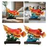 Arowana Fish Statue Resin Decorative Figurine for Entrance Bookshelf Shelf