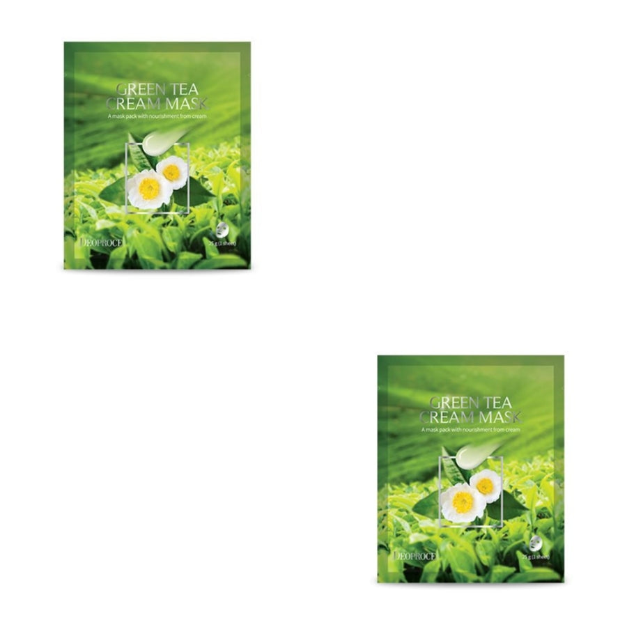 Deoproce Крем-маска с зеленым чаем 25 г*5 шт/10 шт/15 шт/20 шт
