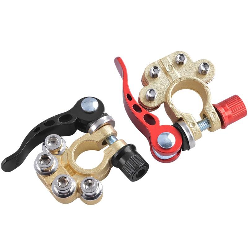 2 шт., клемма автомобильного аккумулятора, латунный кабельный пост, запорные разъемы, быстроразъемные разъемы для автомобиля, UTV, тягача, грузовика, защита аккумулятора