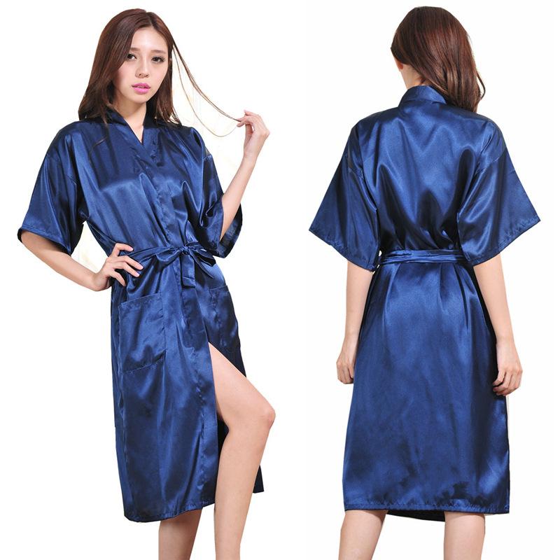 Шелковый халат в принтом фламинго