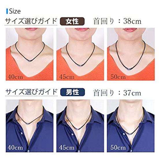 Bandel Cross Necklace x Cord length Cord thickness 2017 Model [BANDEL] (Black White) 45cm, 2.0mm