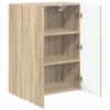 Wall Mounted TV Cabinet in Sonoma Oak Finish 59.5 x 31 x 80 cm Particleboard
