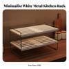 Expandable Cabinet Shelf Space-Saving Counter with Guardrails Heavy-Duty