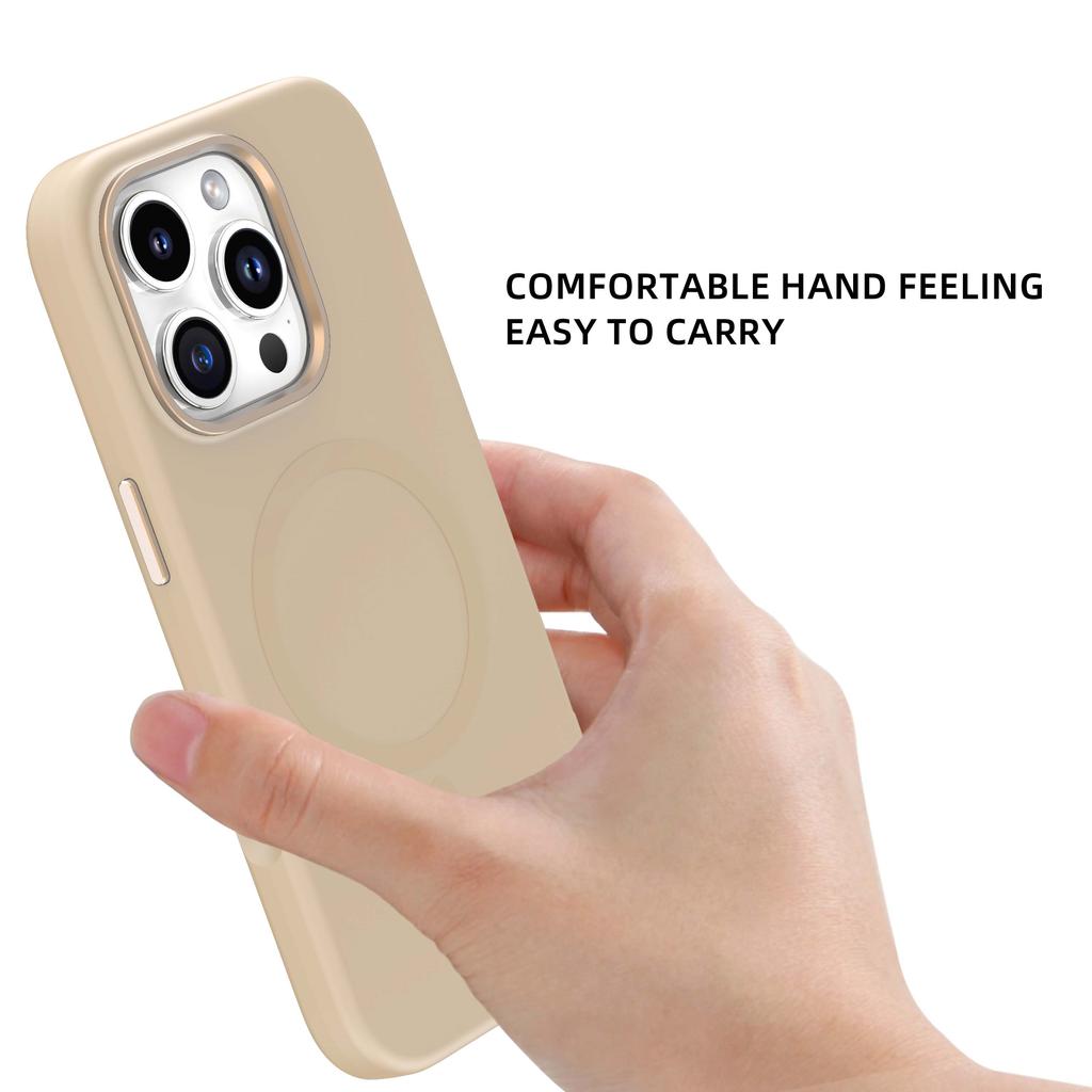 MUTURAL для iPhone 16 Pro Max Магнитный чехол совместим с жидкой силиконовой задней крышкой MagSafe
