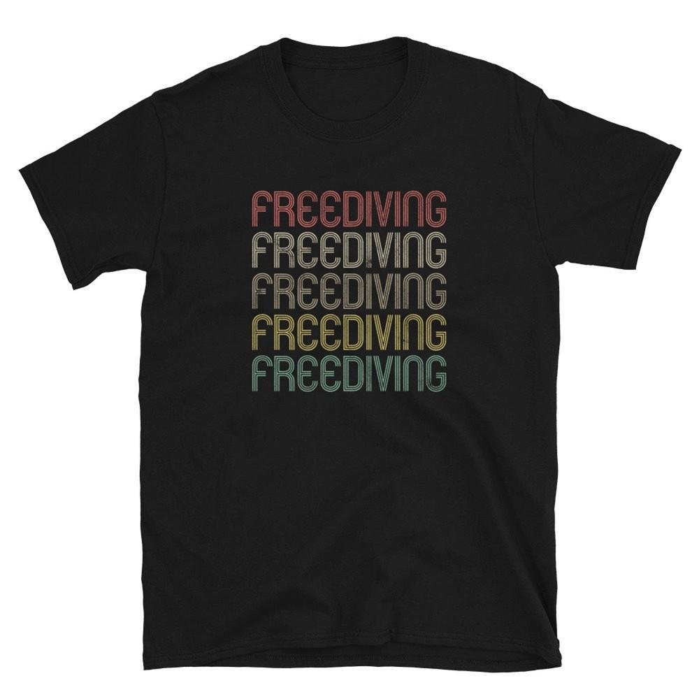 Retro Style Freediving Unisex Shirt Gift #31 Unisex T-Shirt