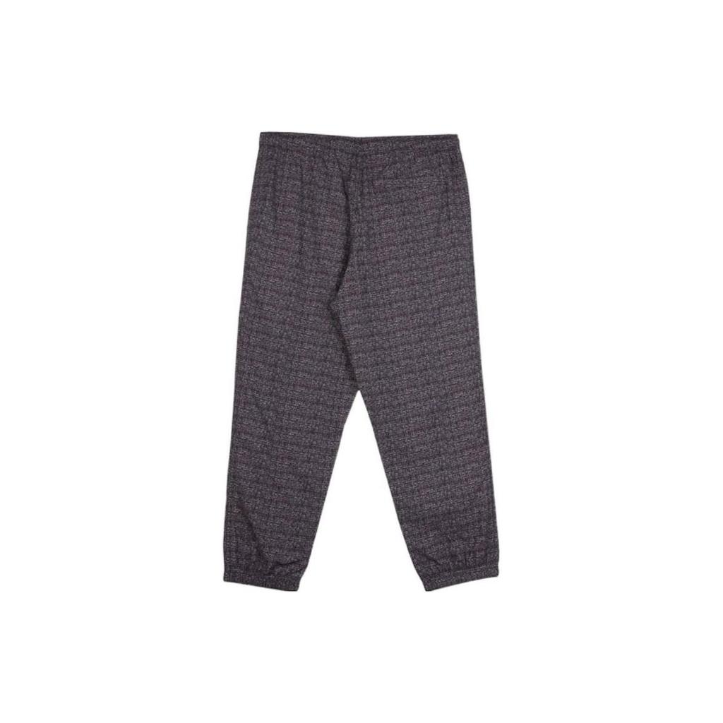 Men's Nike Jacquard Logo Pattern Bundle Feet Woven Casual Pants/Trousers Dark Red CJ0804-010
