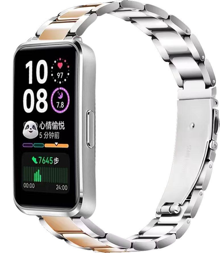 Металлический ремешок для Huawei Band 10 9 8 Умные часы Нержавеющая сталь Сменный браслет Наручный ремешок Для Huawei Band 8/9/10 Аксессуары