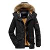 Men 's Casual Jacket Male Winter Parkas Fur Trench Thick Overcoat Windproof Heated Jackets Cotton Warm Coats Men