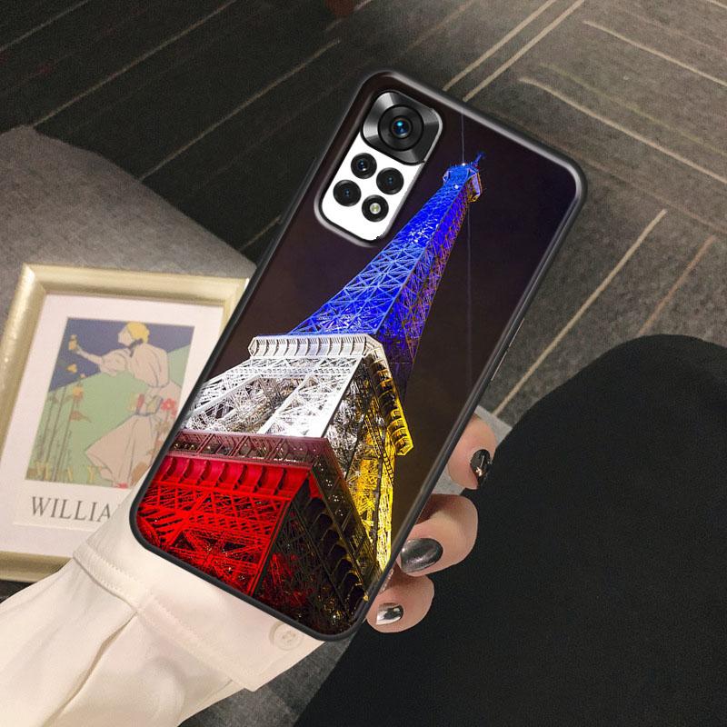 Чехол Funda с флагом Франции для Xiaomi Redmi Note 13 14 Pro 9 10 11 12 Pro 10S 11S 12S Redmi 13C 10C 12C 14C