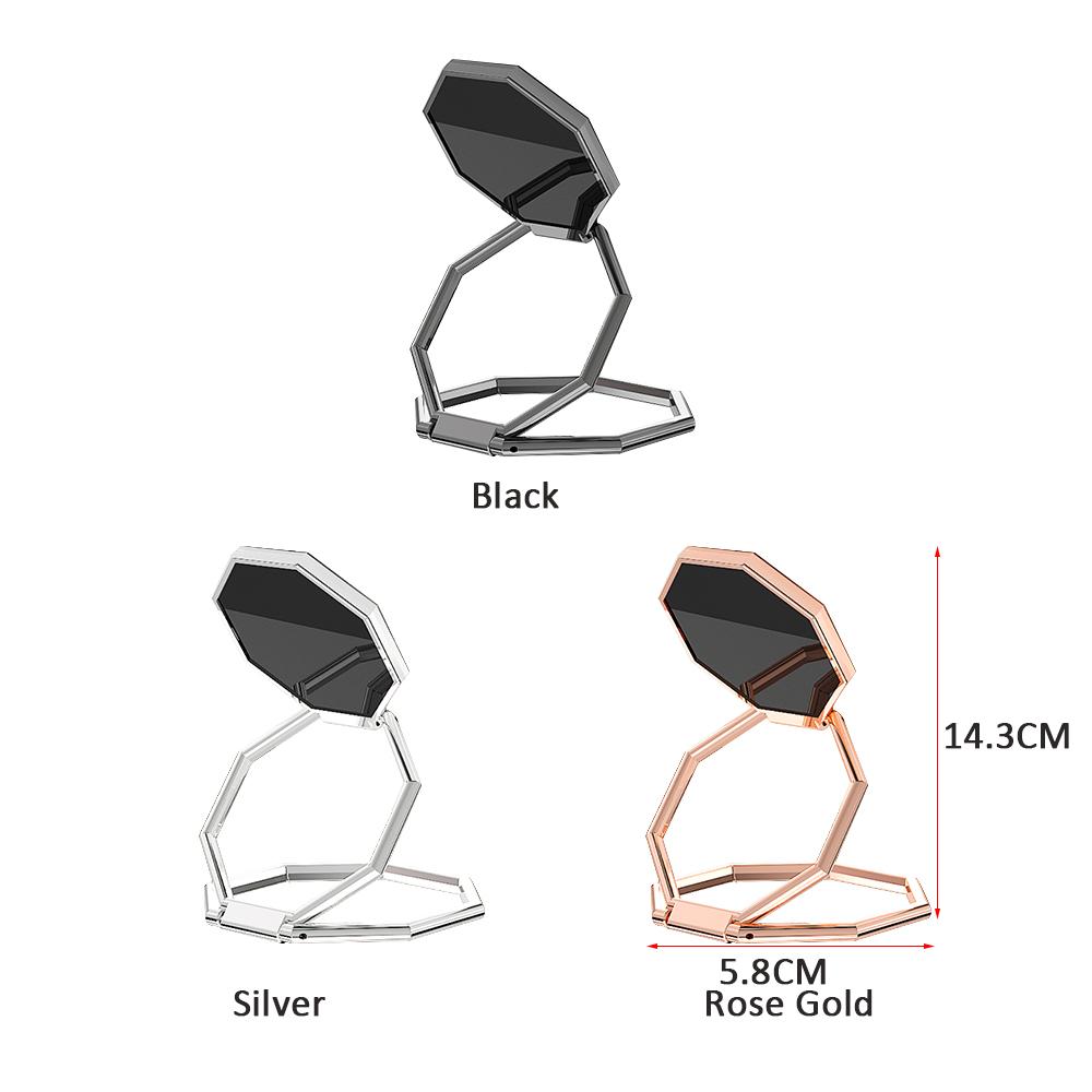 360 Rotation Metal Finger Kickstand Retractable Ring Buckle Foldable Phone Holder