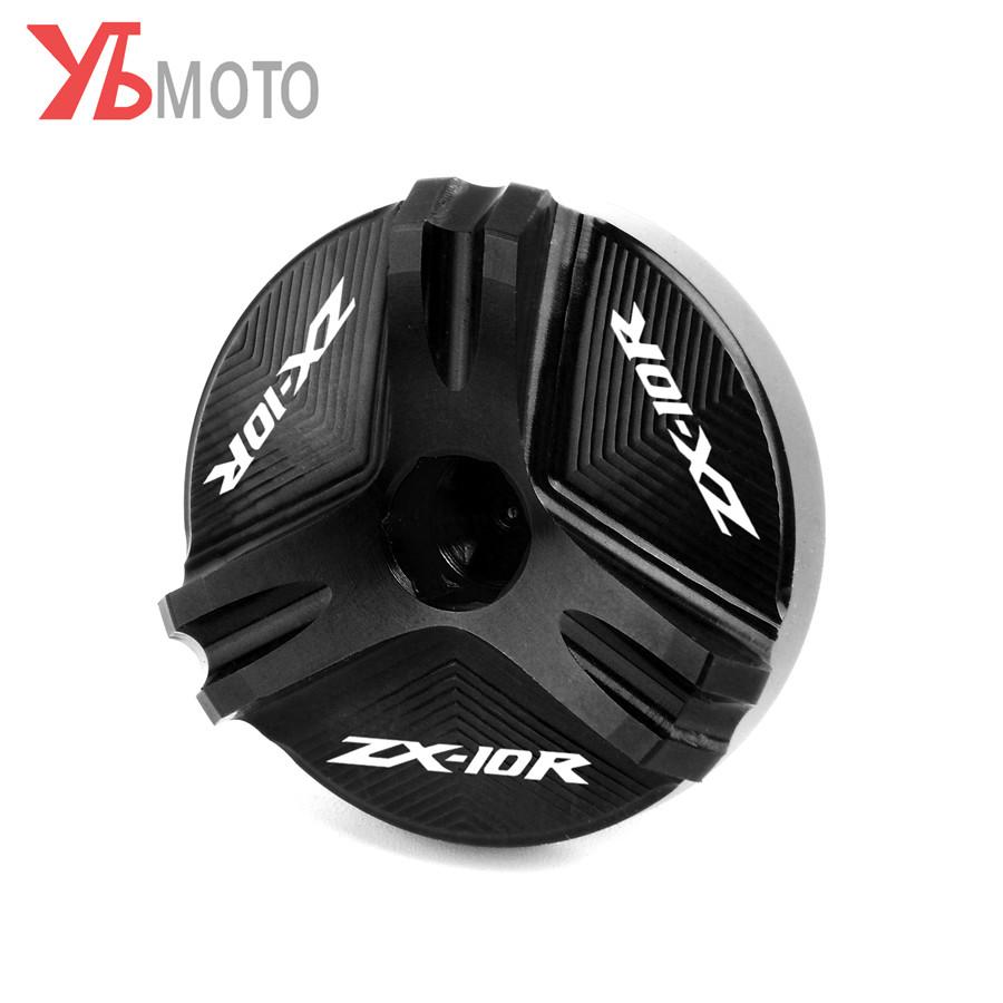 For Kawasaki Ninja ZX10R ZX-10R ABS ZX10 ZX1000 Motorcycle Aluminum Engine Plug Cover Oil Filler Cap
