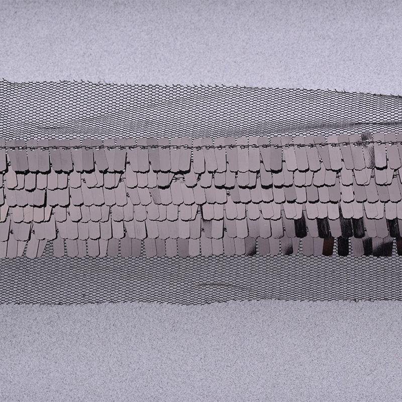 35mm Glitter Silver Gold Sequin Ribbon Trimmings Paillette Sequin Material Sewing Sequins Fabric Scrapbook Crafts