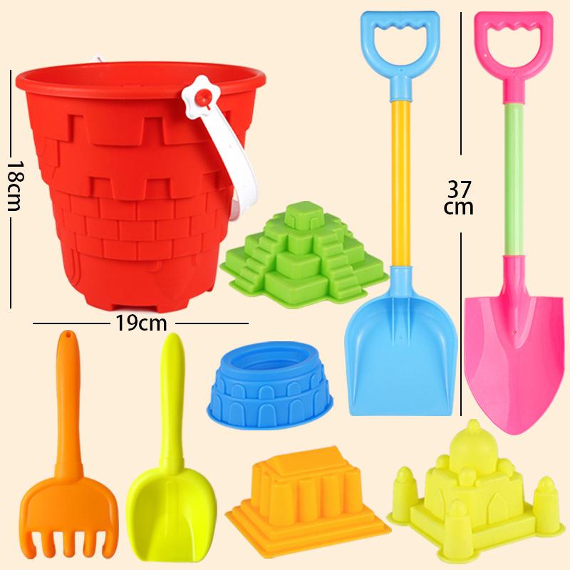 Пляжные игрушки для детей, замок, ведро с песком, совок для копания, игрушка, детский набор песочницы, инструменты для игры в песочницу, пляжные игры на открытом воздухе для детей