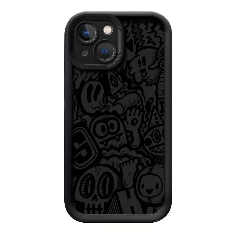 Супер крутой черный графический чехол для телефона для iPhone 15 14 13 12 11 x XR Xs SE2 SE 8 7 plus pro Max mini силиконовая задняя крышка
