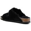 Birkenstock Аризона Замша Мягкая Подошва Удобные Модные Сандалии Мужские Сандалии Черный 0752663