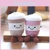 Tea Milk Cup Plush Keychain Toy Pp Cotton Gift For Kids Teens Bag Pendant