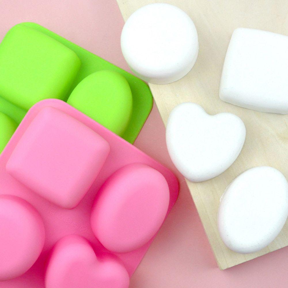 Square Shape DIY Craft Cylinder Cake Mould Pudding Candy Mold Silicone Soap Mold Soaps Supplies